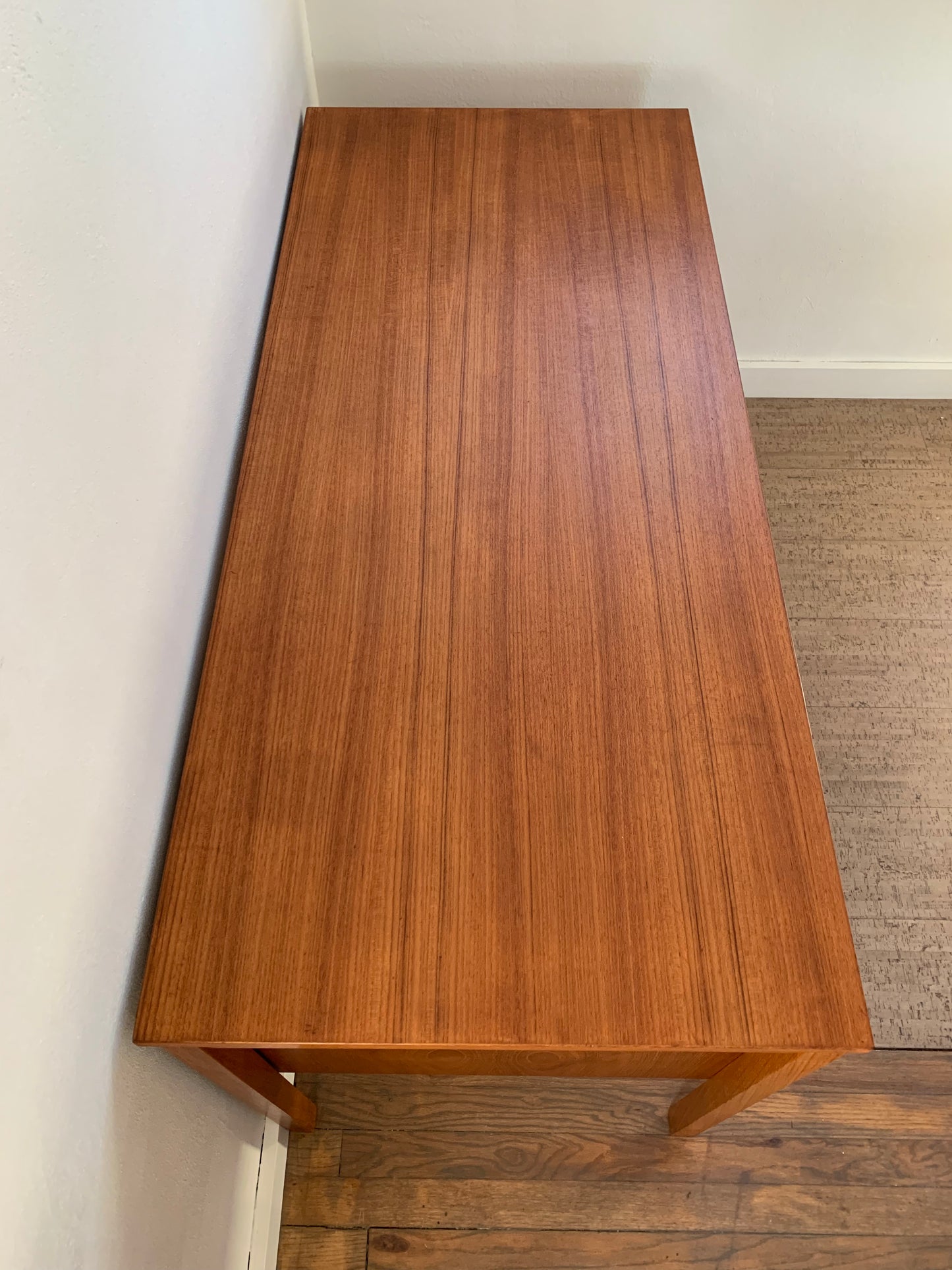 Mid-Century Danish Modern Domino Mobler Teak Executive Desk