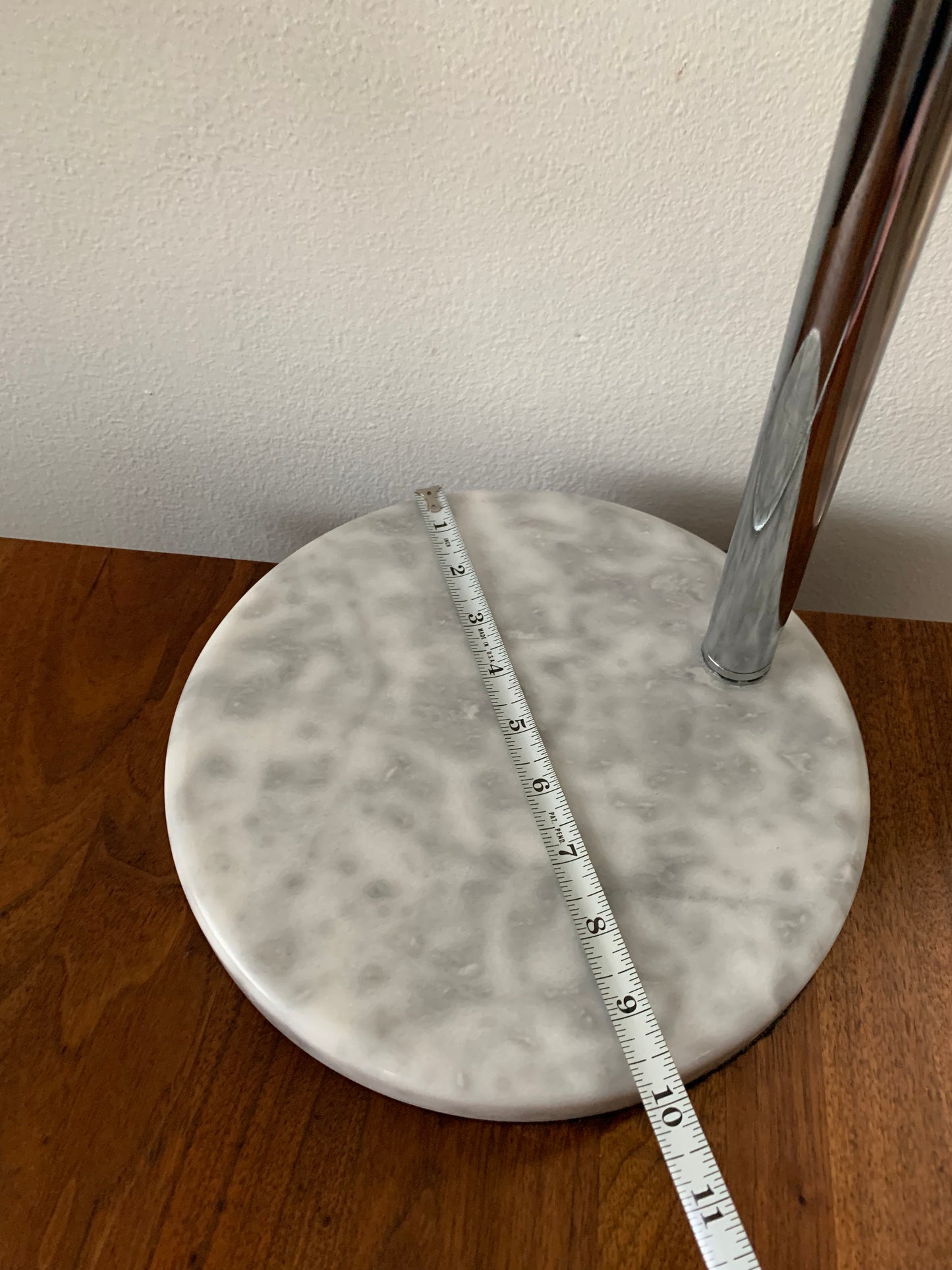George Kovacs Chrome Eyeball Table Lamp With Marble Base