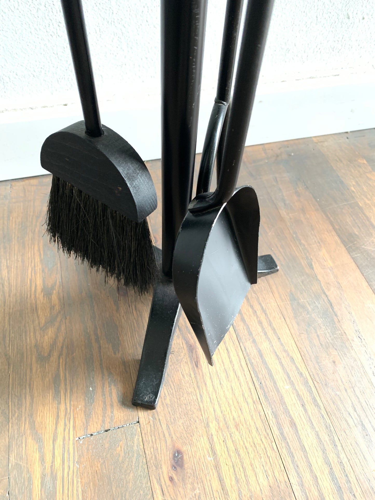 Mid-Century Modern Turned Wood Fireplace Tools