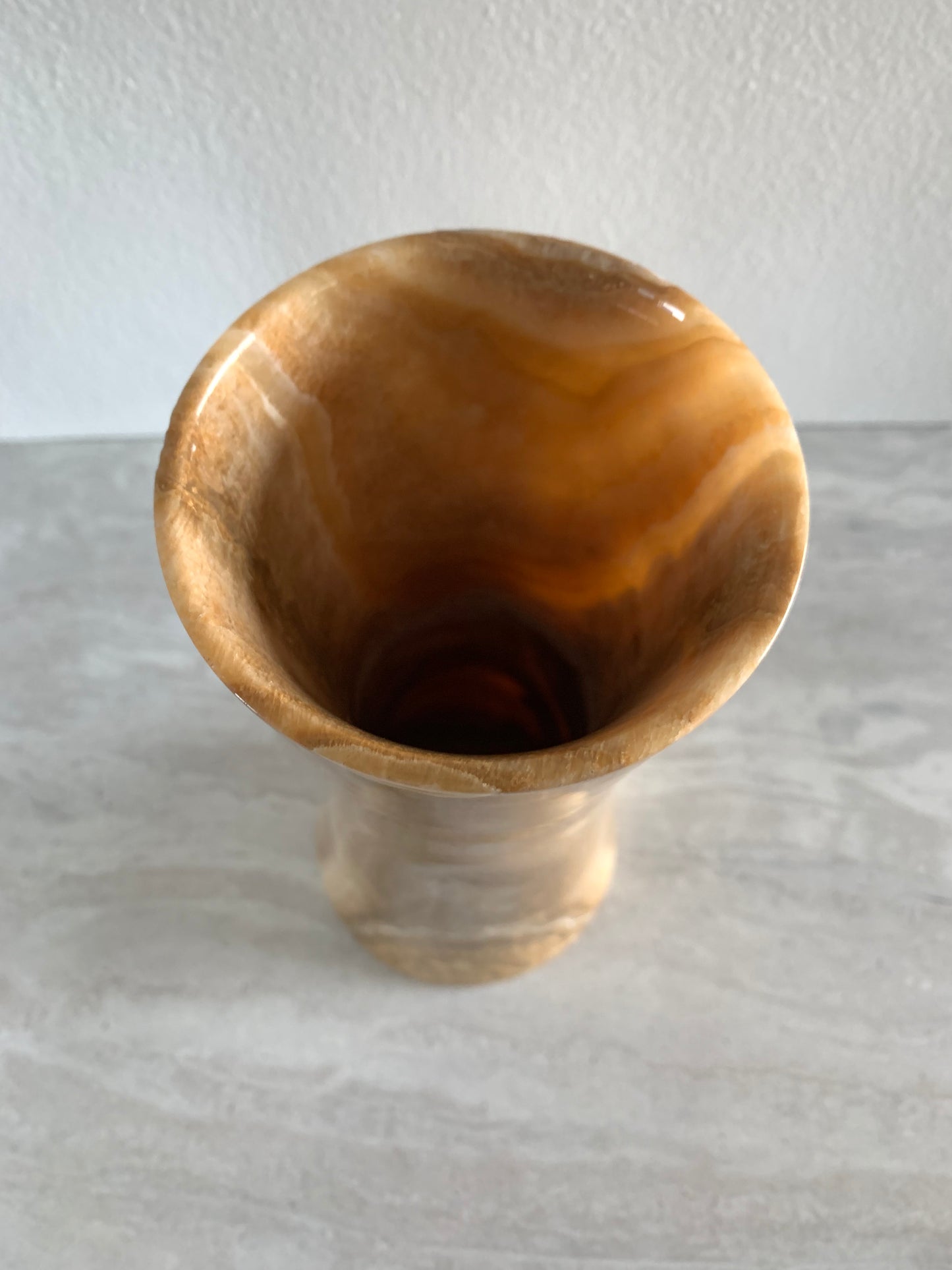 Neutral Onyx Marble Vase