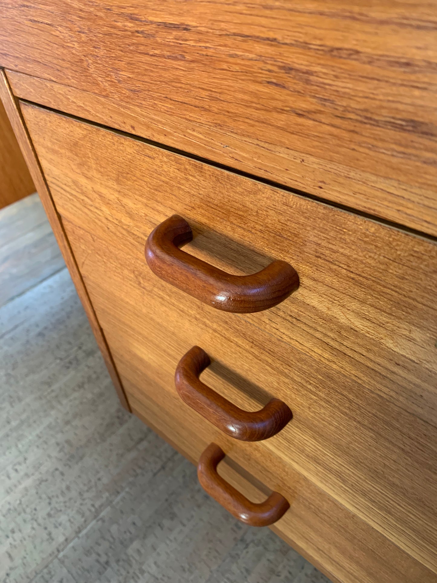 Mid-Century Danish Modern Domino Mobler Teak Executive Desk