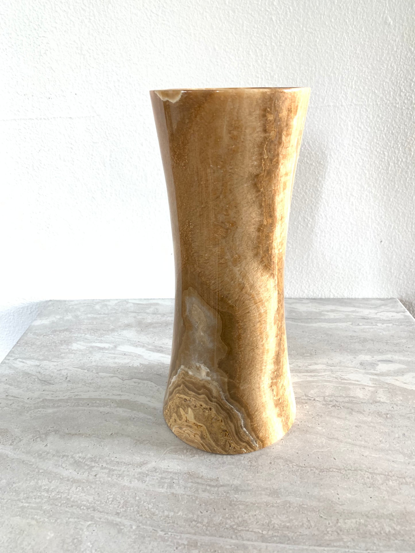 Neutral Onyx Marble Vase