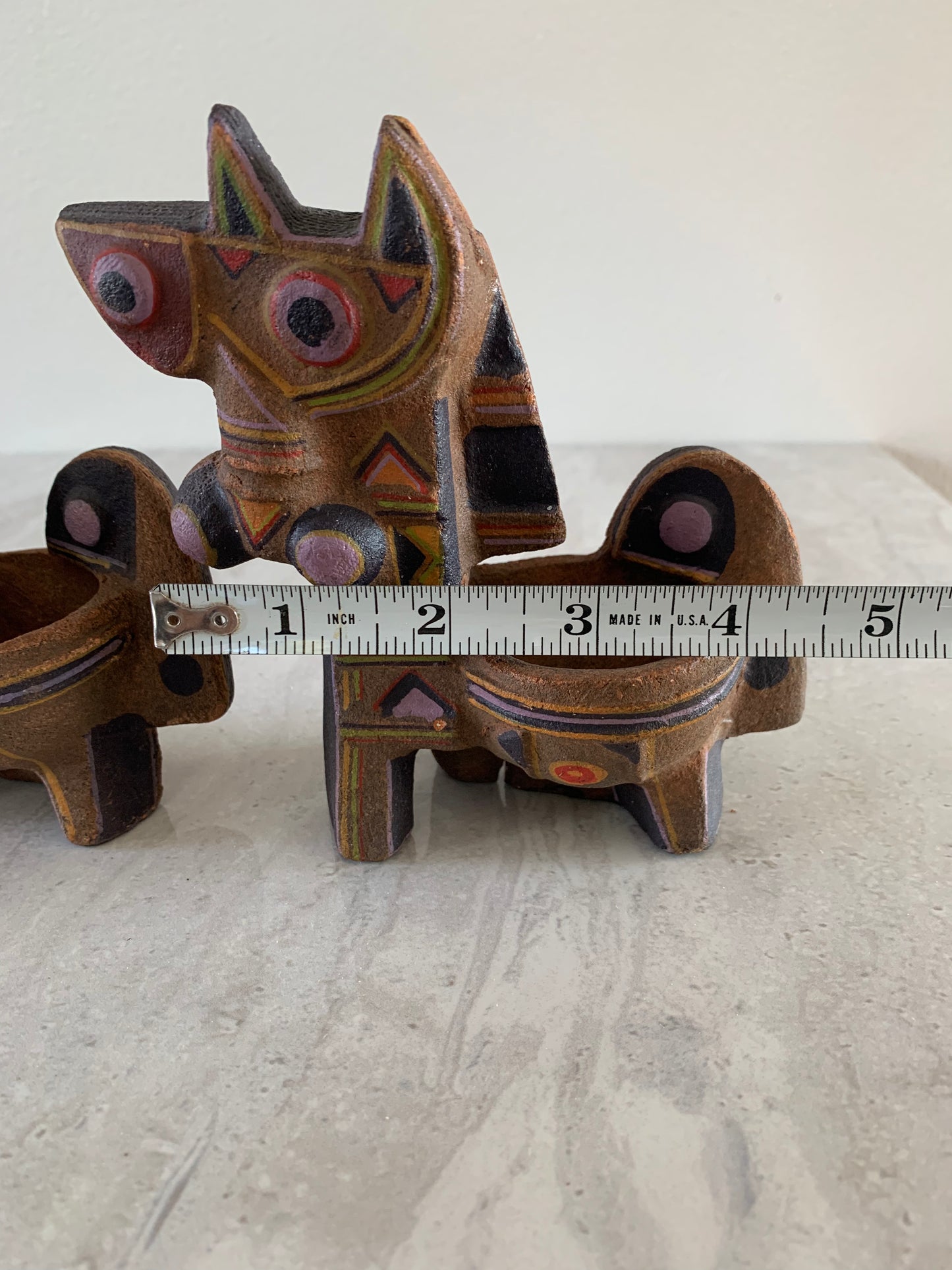 Vintage Ceramic Abstract Animal Figures