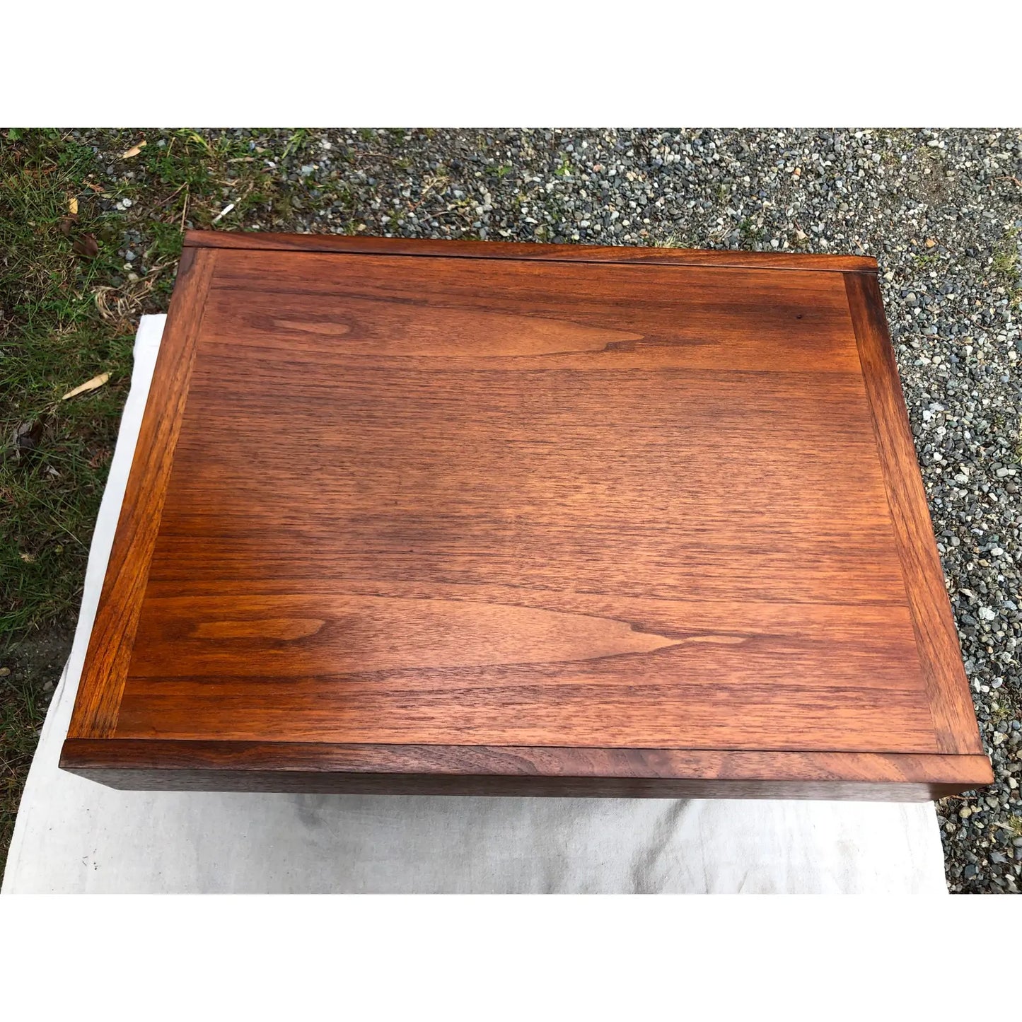 American of Martinsville Mid Century Modern Walnut Side End Tables Circa 1960s - Set of 2