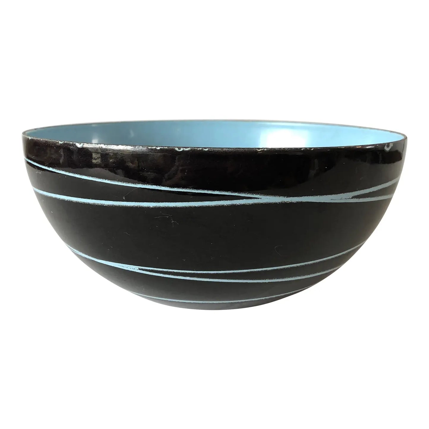 Circa 1963 Cathrineholm Norway Blue Enamelware Bowl