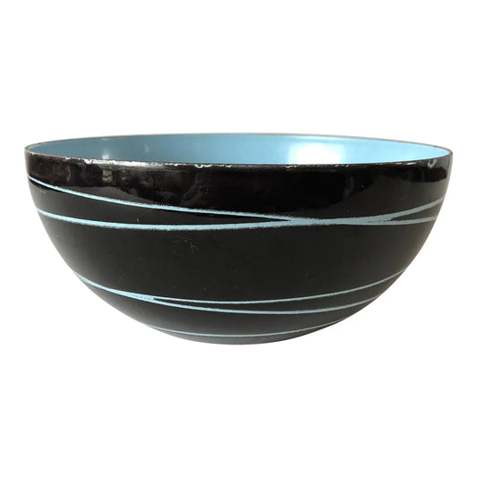 Circa 1963 Cathrineholm Norway Blue Enamelware Bowl