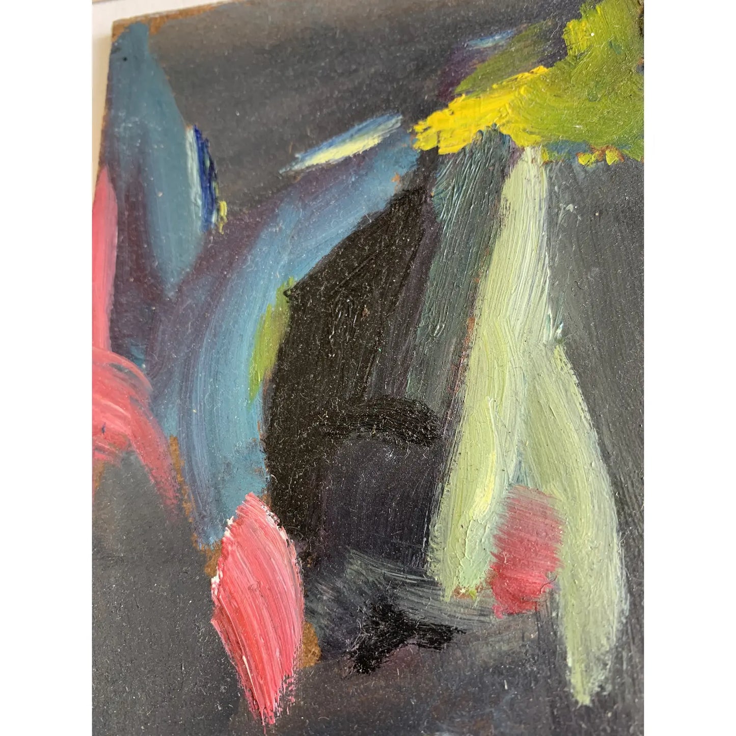 "Clear Nite" Contemporary Abstract Oil Painting on Panel by Jimi Evans