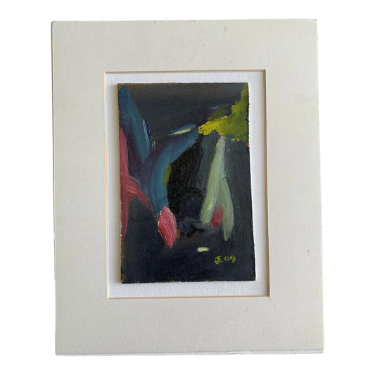 "Clear Nite" Contemporary Abstract Oil Painting on Panel by Jimi Evans