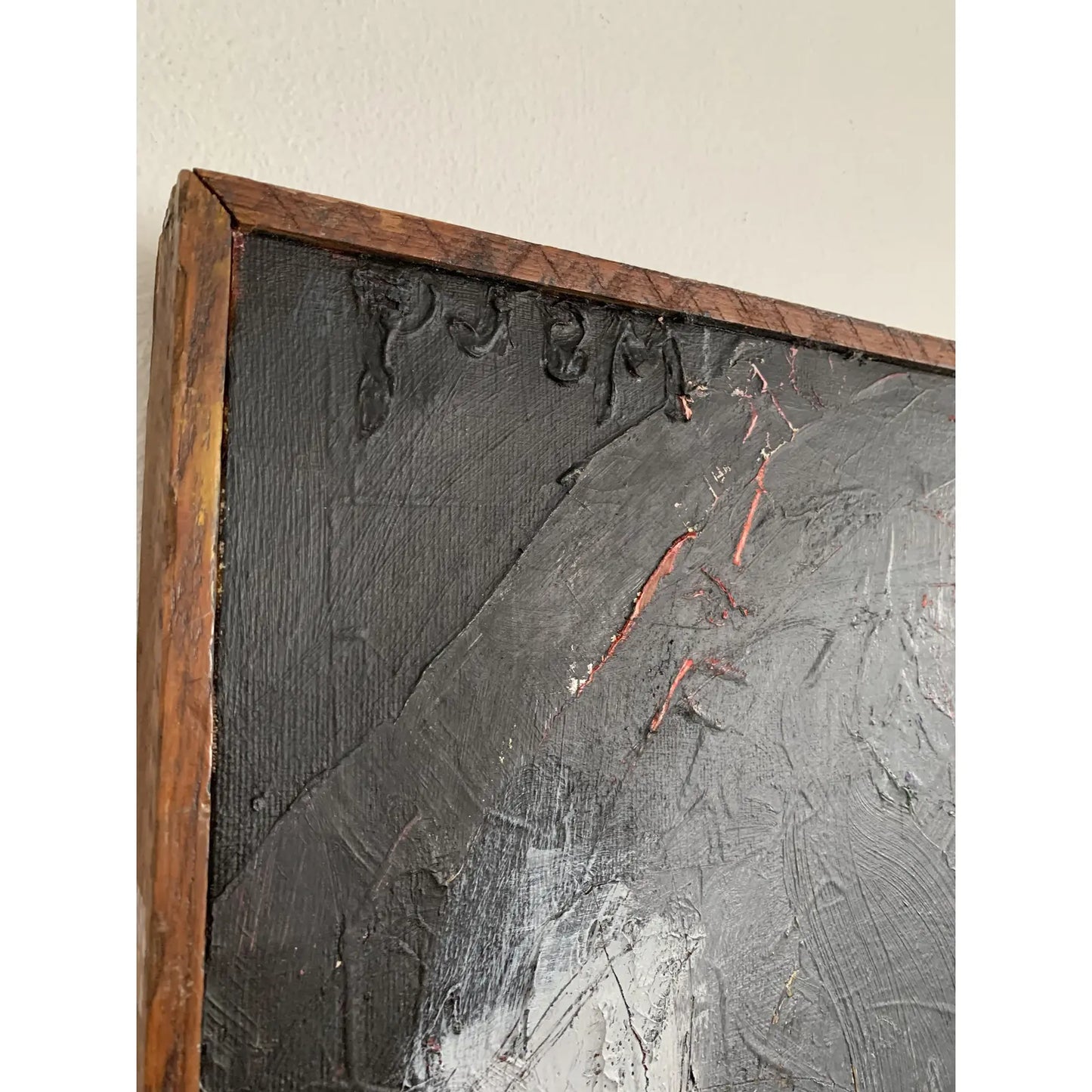 Contemporary Abstract Acrylic Painting on Board, Framed