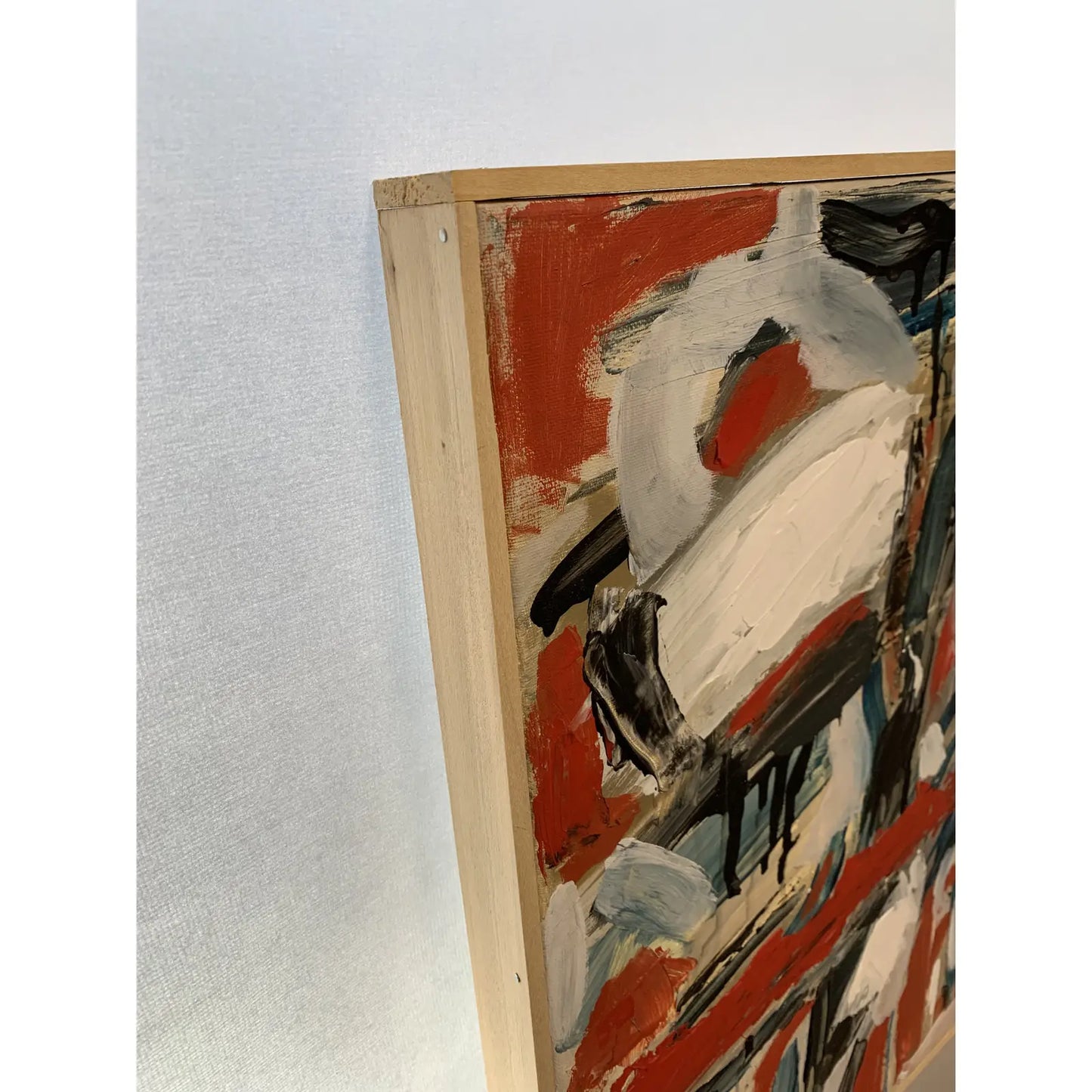 Contemporary Abstract Expressionist Acrylic Painting, Framed
