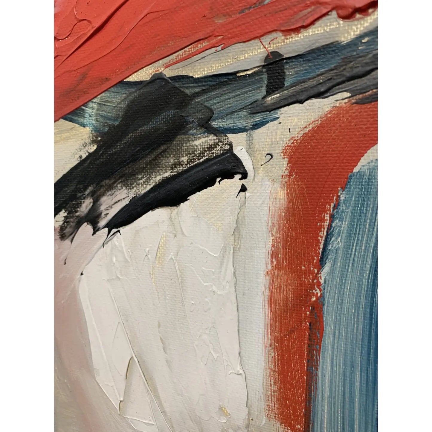 Contemporary Abstract Expressionist Acrylic Painting, Framed
