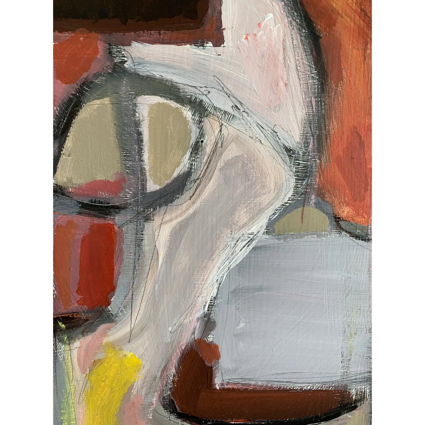 Framed Contemporary Original Modern Abstract Acrylic Painting