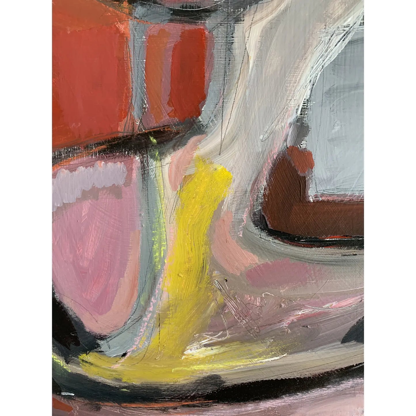Framed Contemporary Original Modern Abstract Acrylic Painting