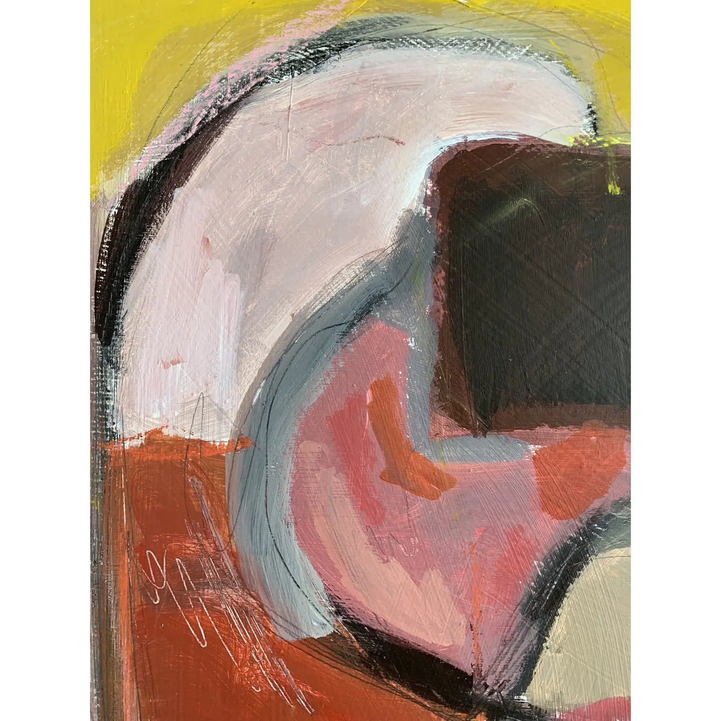 Framed Contemporary Original Modern Abstract Acrylic Painting