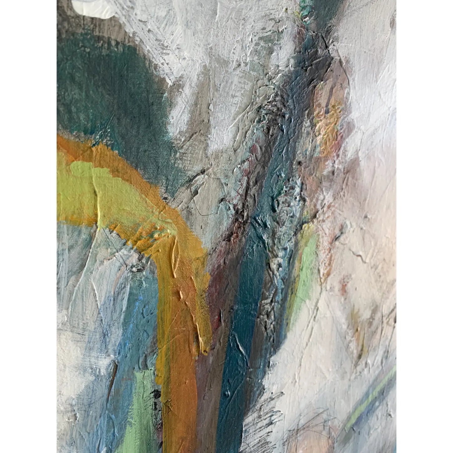 Framed Contemporary Original Modern Abstract Acrylic Painting on Canvas
