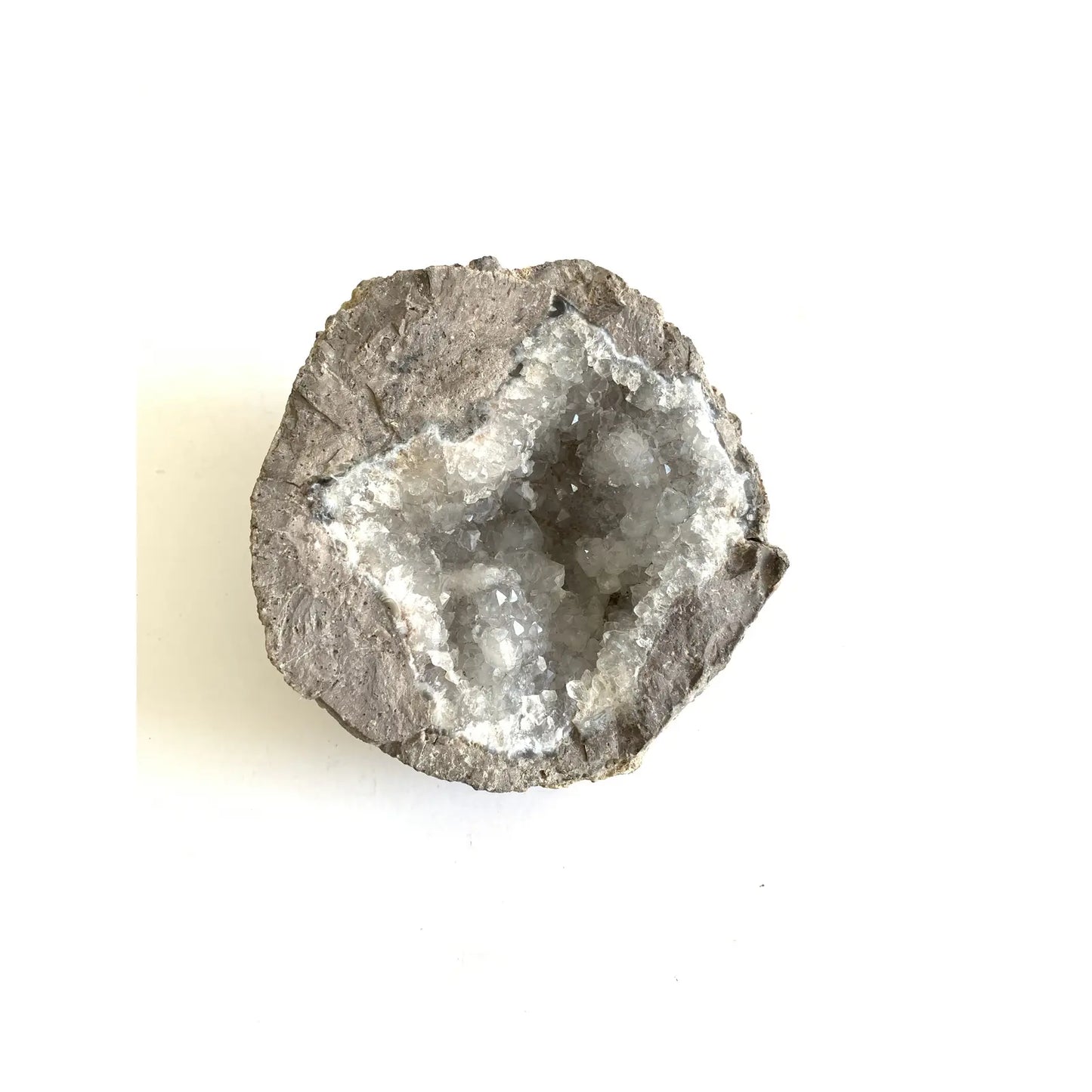 Gray Geode Crystal Specimen