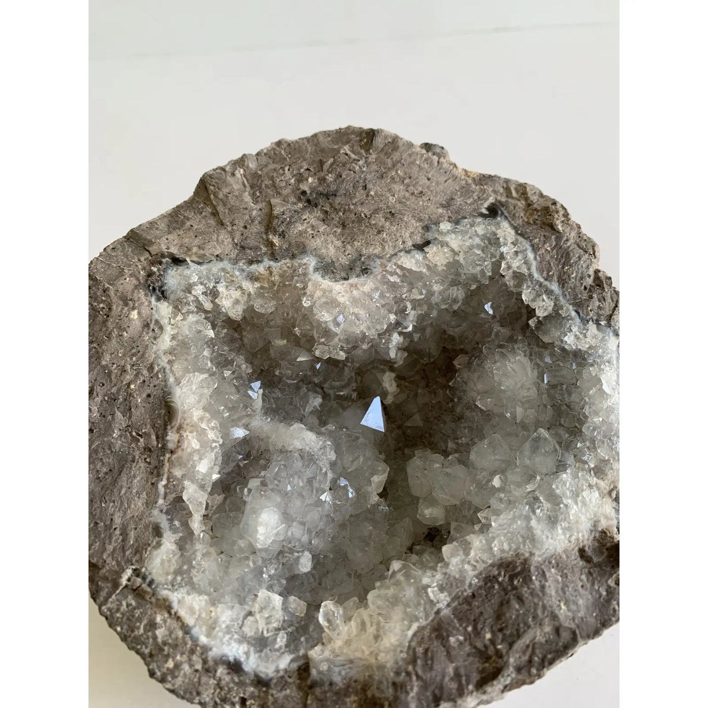 Gray Geode Crystal Specimen