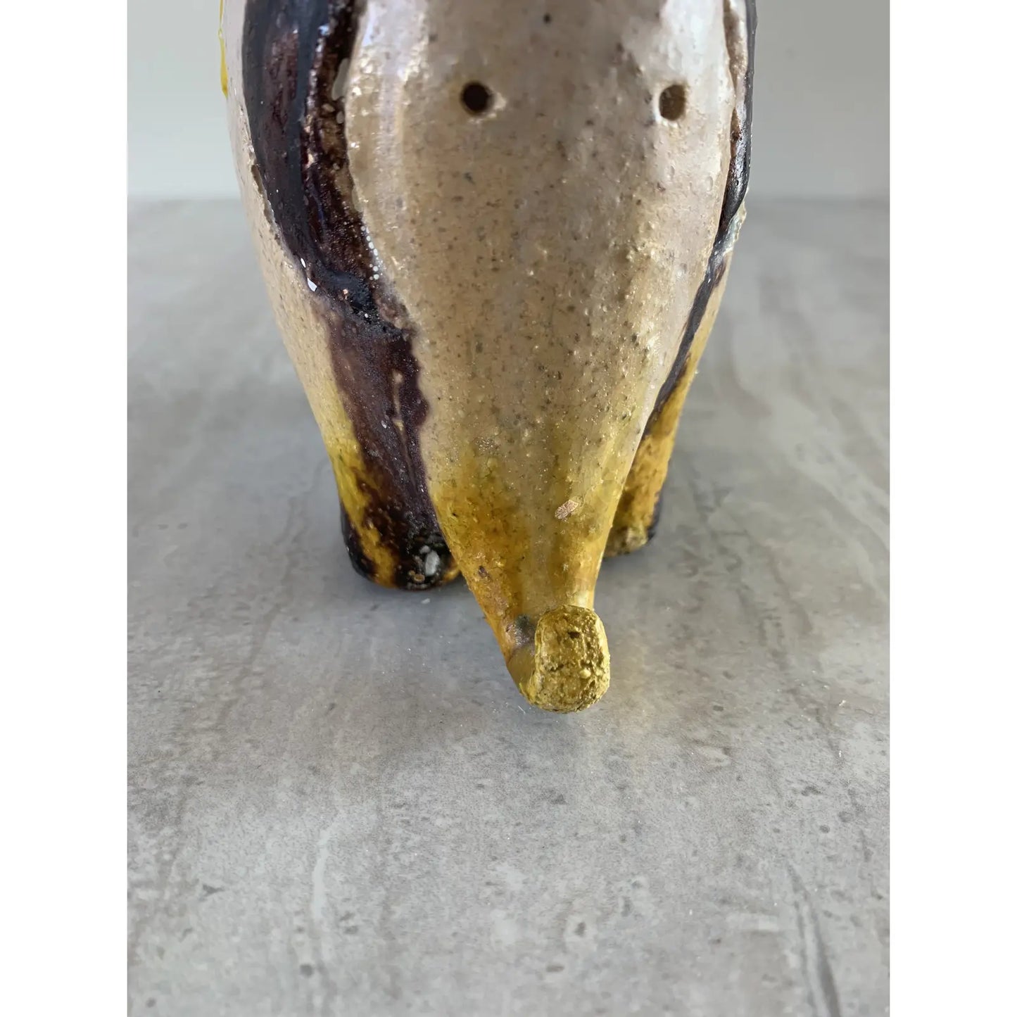 Gli Etruschi Glazed Ceramic Elephant Designed by Ivo De Santis for Bitossi