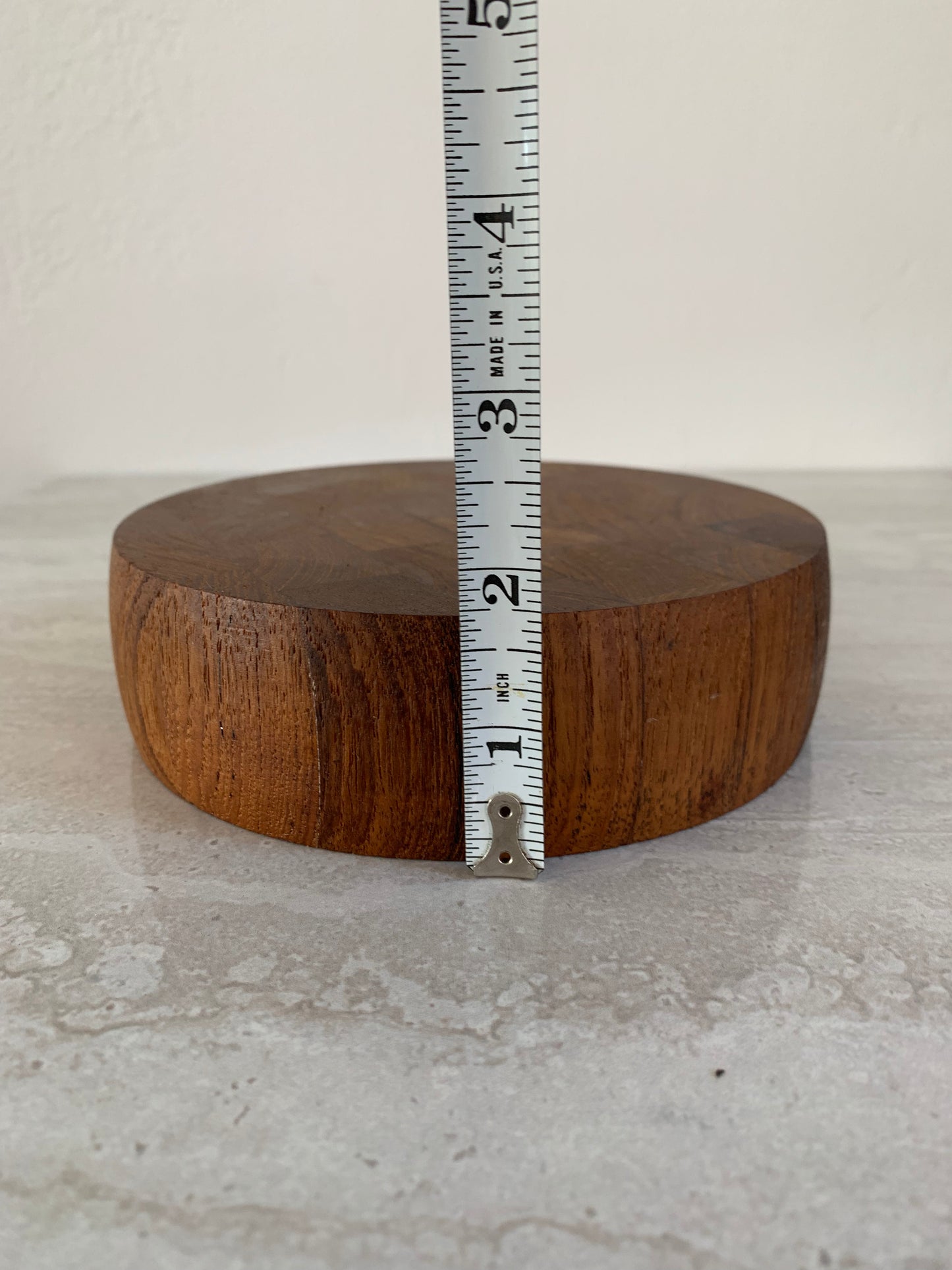 Modern Dansk Round Teak End-Grain Block / Cutting Board