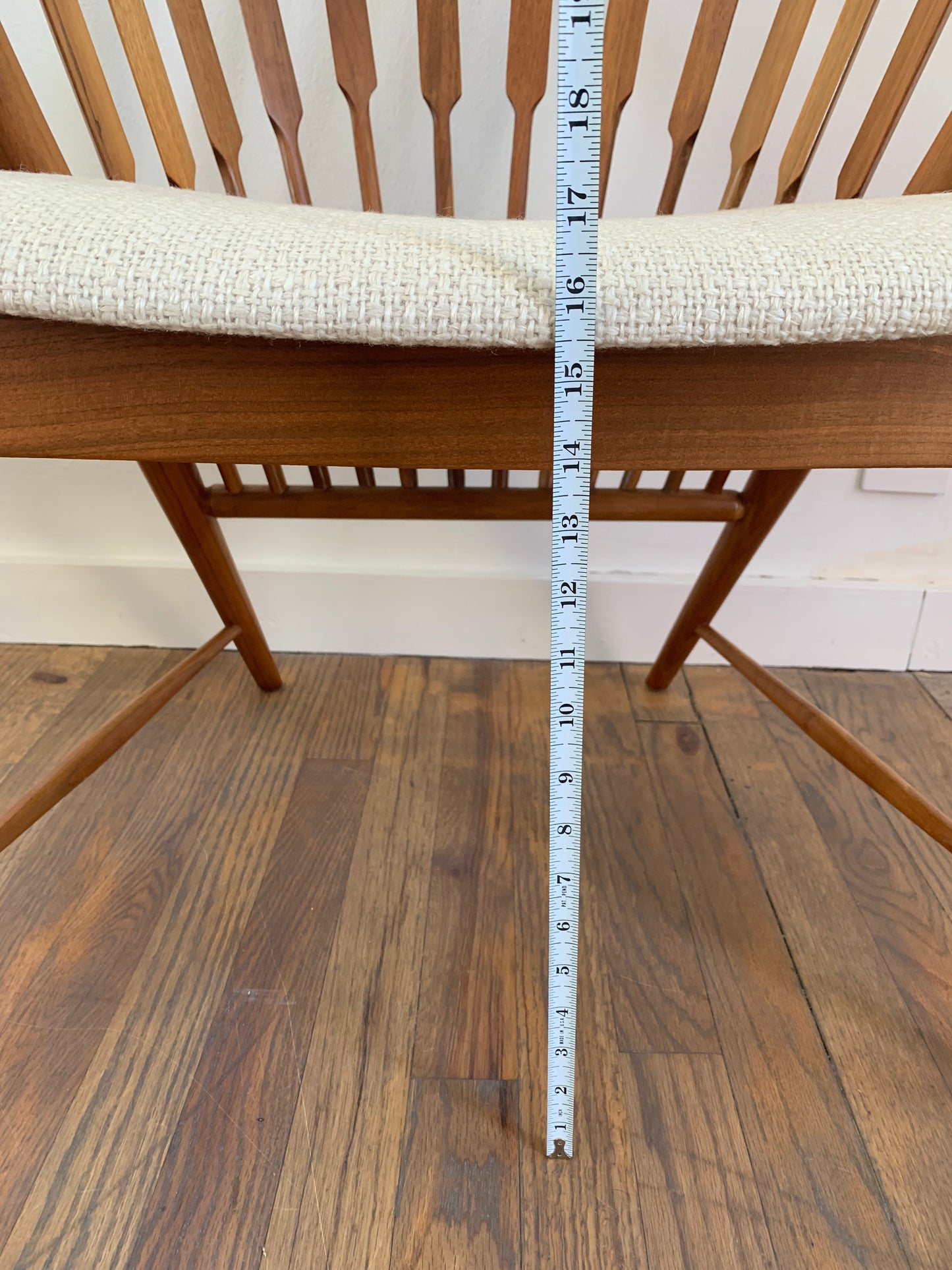 Mid-Century Modern Walnut Spindled Drexel Declaration Captain's Chairs - a Pair