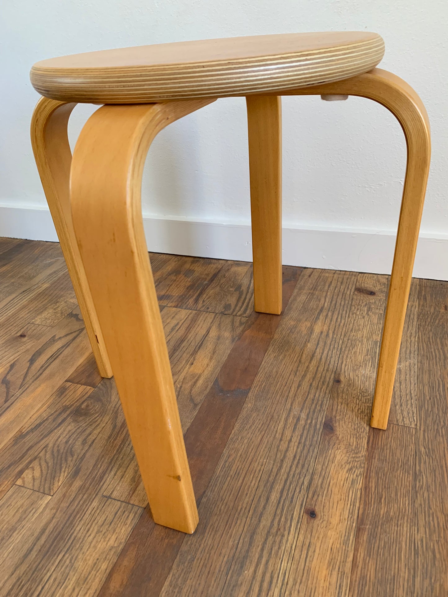 Mid-Century Danish Modern 1970s Bentwood Stool or Plant Stand by Forms Of Denmark