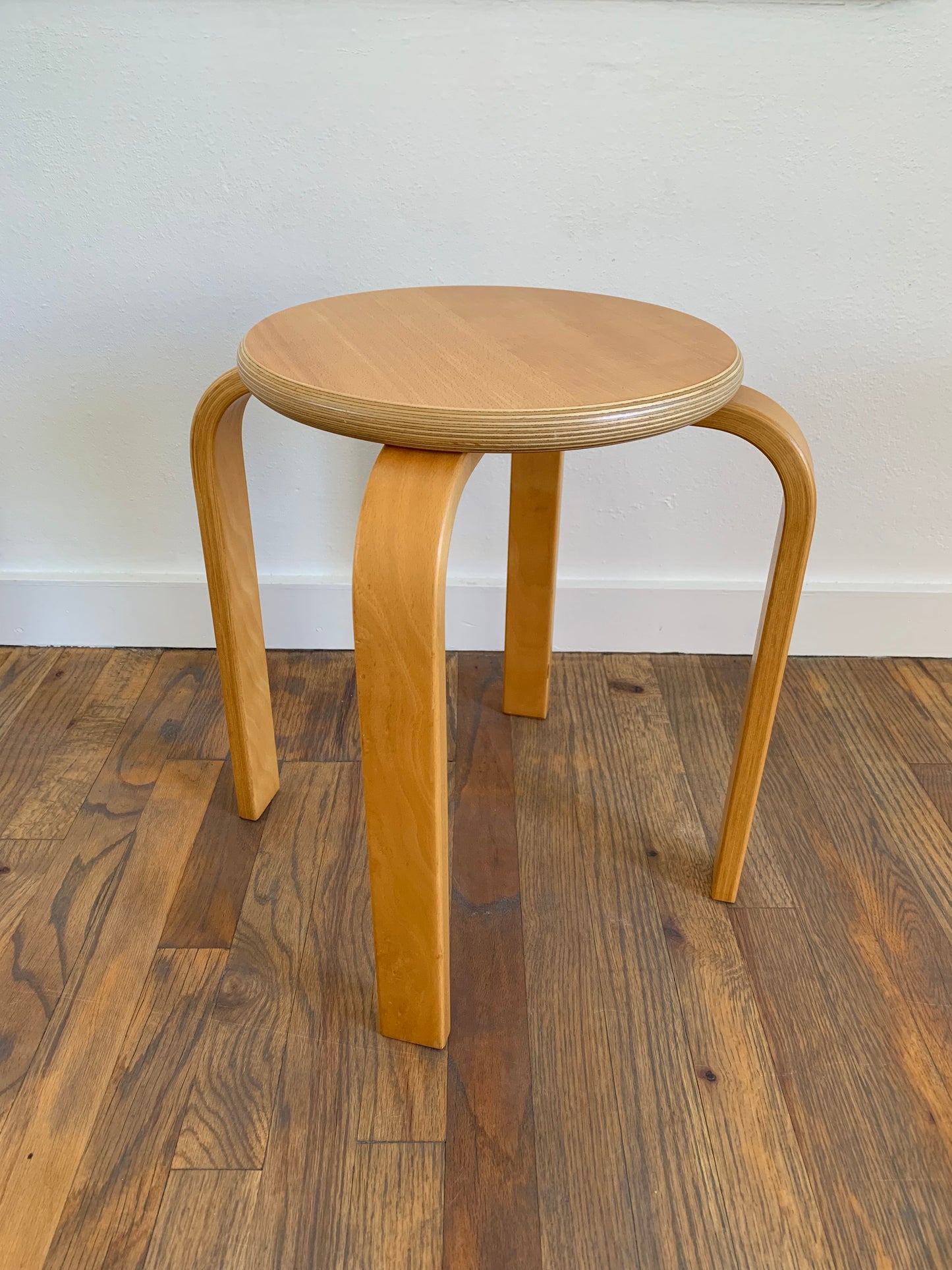 Mid-Century Danish Modern 1970s Bentwood Stool or Plant Stand by Forms Of Denmark