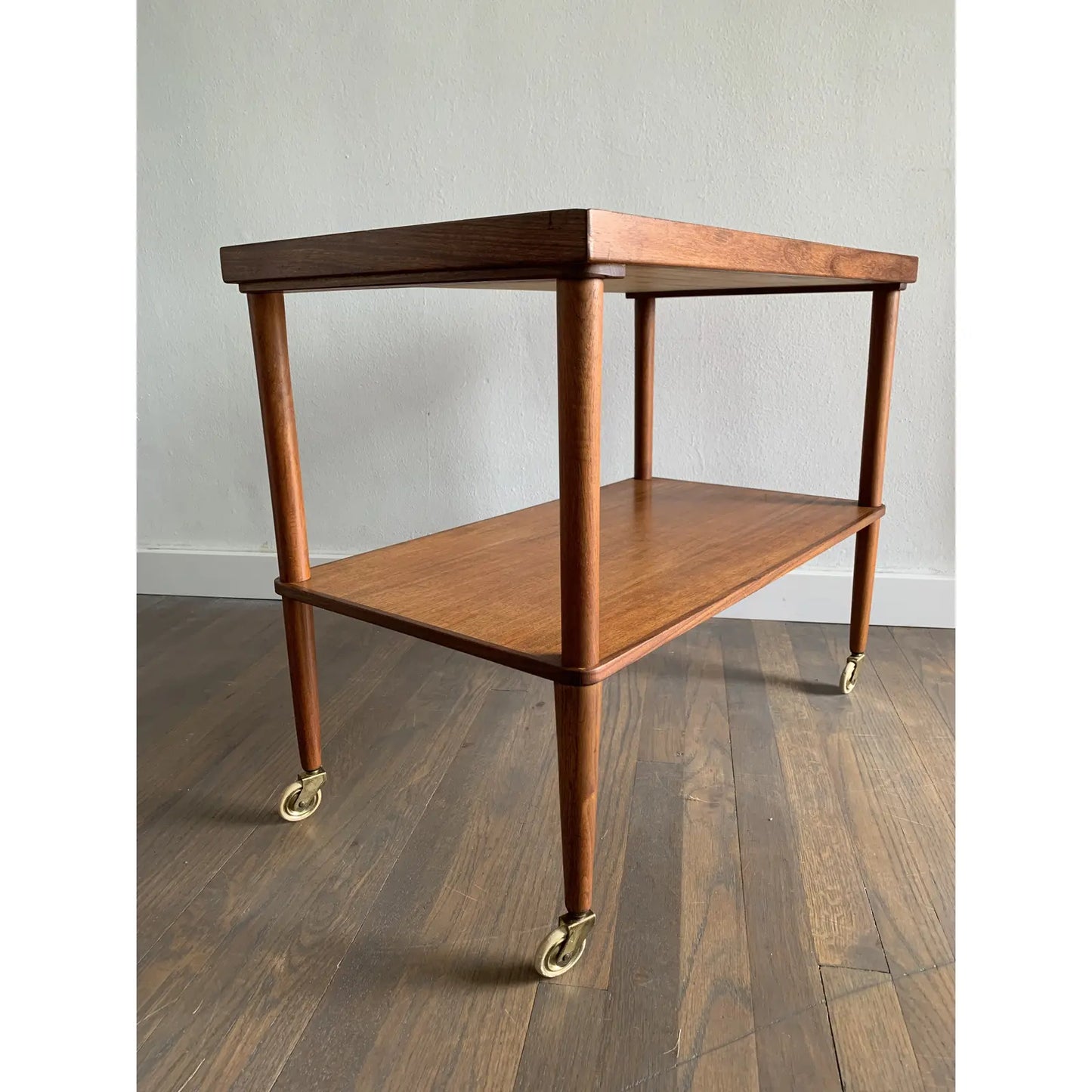 Mid 20th Century Mid-Century Borge Mogensen Style Danish Teak Bar Cart