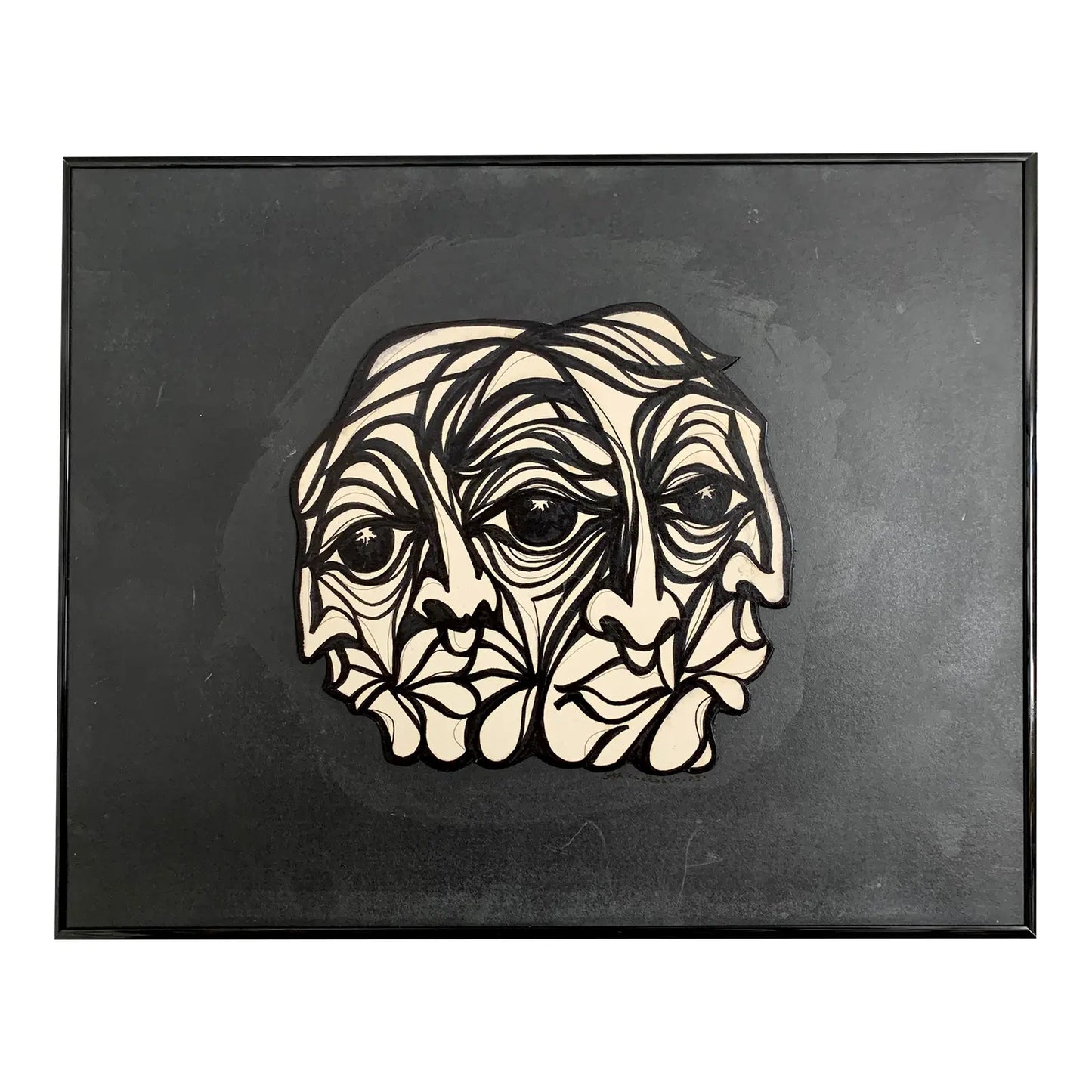 Jere Carrasco - "Quatro" Framed Dimensional Drawing