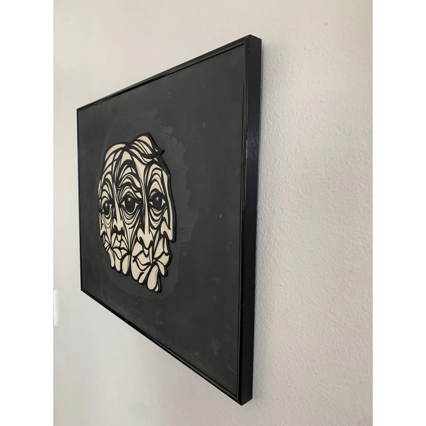 Jere Carrasco - "Quatro" Framed Dimensional Drawing