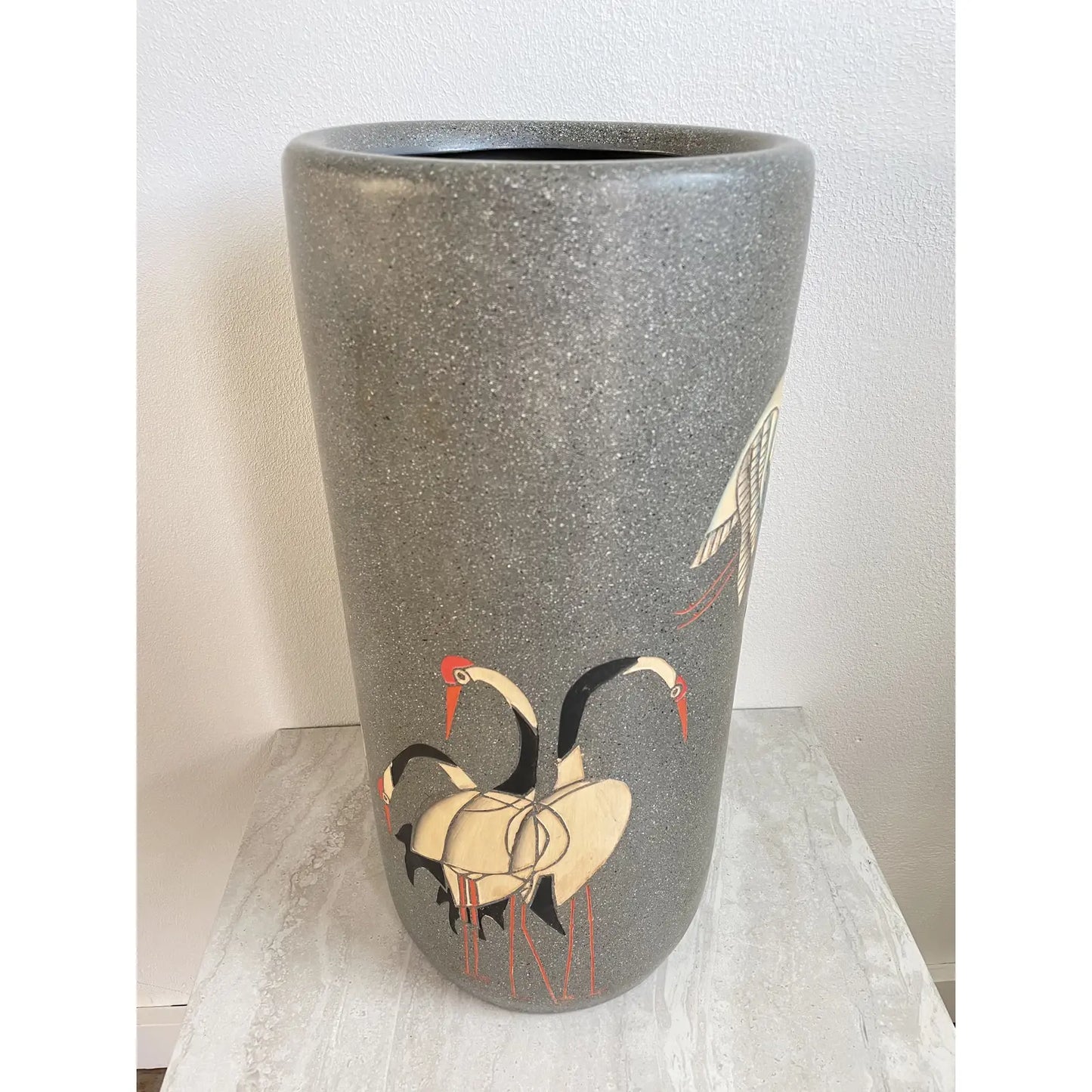 Late 20th Century Art Deco Japanese Motif Umbrella Stand