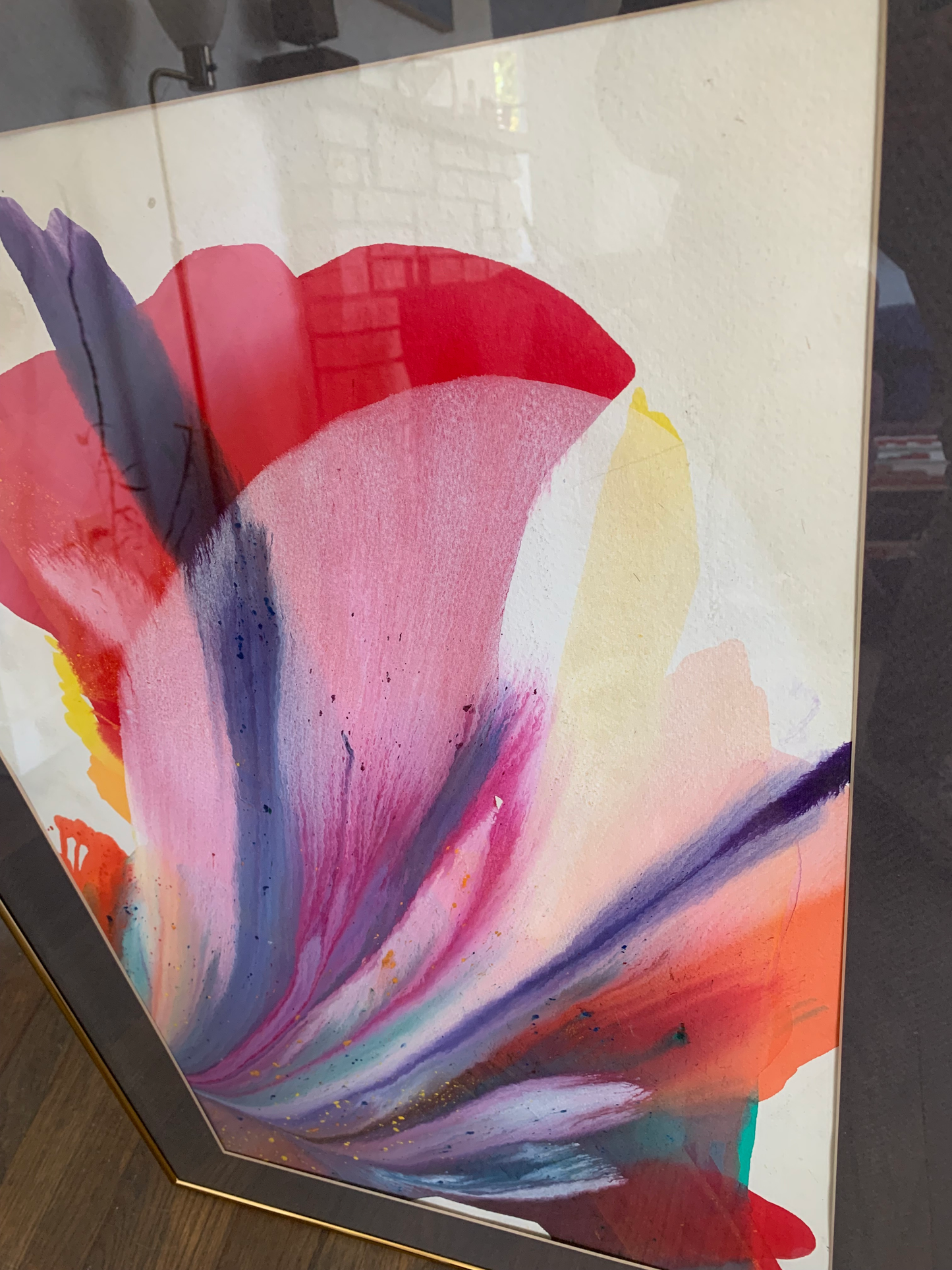 Late 20th Century Postmodern Abstract Painting by Frealon Norden Bibbins