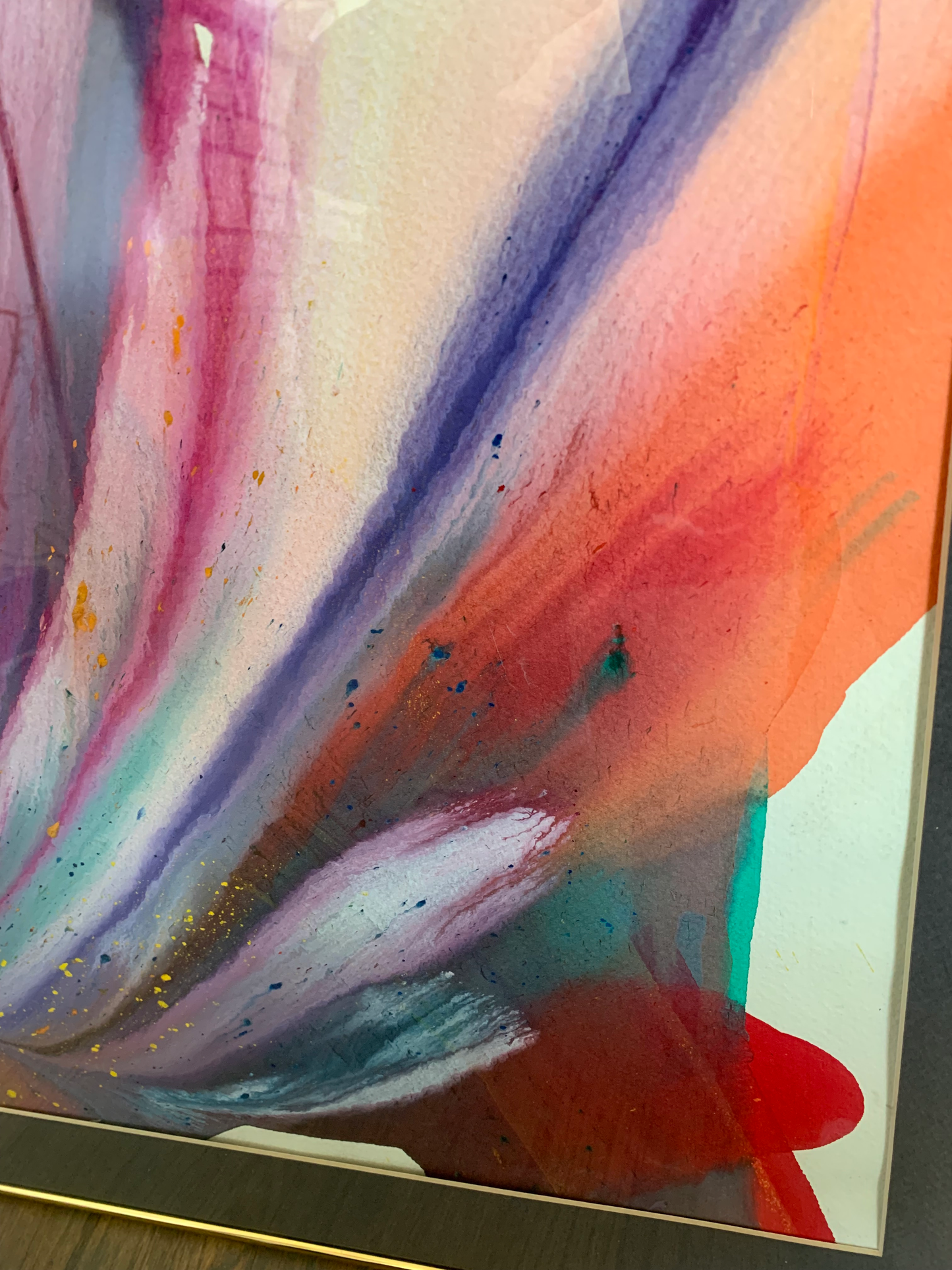 Late 20th Century Postmodern Abstract Painting by Frealon Norden Bibbins
