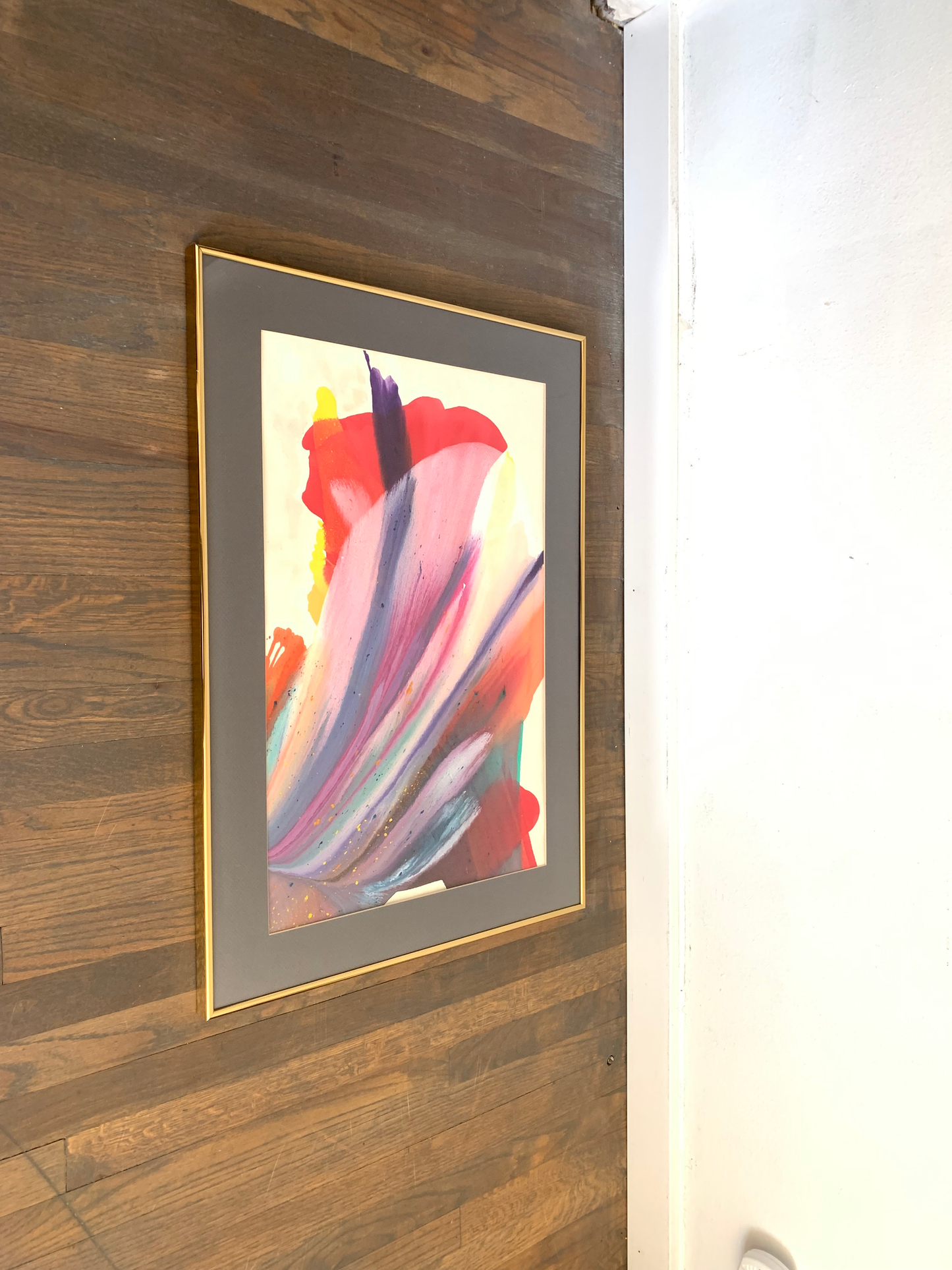 Late 20th Century Postmodern Abstract Painting by Frealon Norden Bibbins