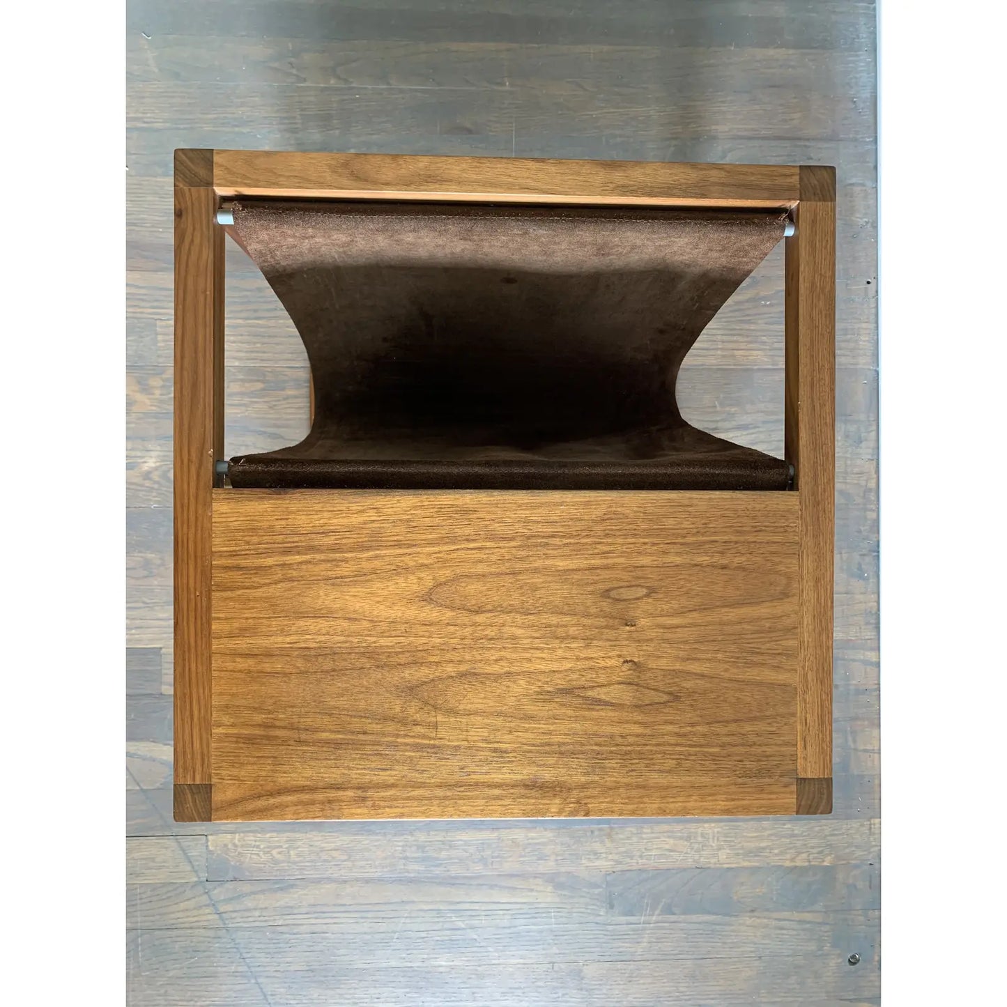 Mid 20th Century Danish Cube Magazine Rack Side Table by Kai Kristiansen