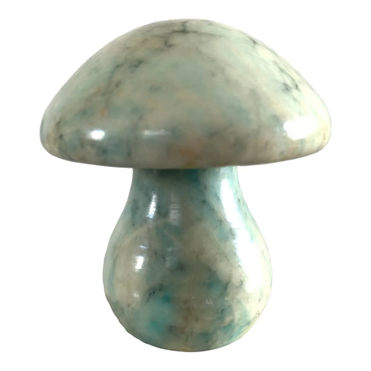 Italian Alabaster Marble Mushroom Paperweight Objet D’art