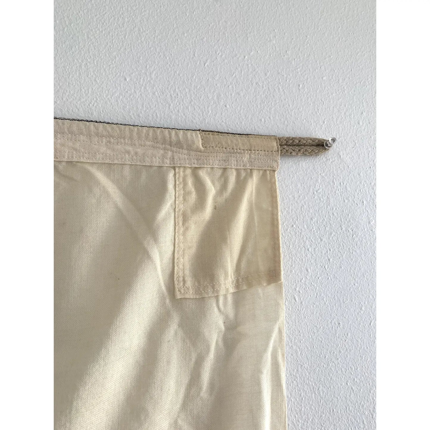 Mid 20th Century Large German Red Cross Cotton Flag