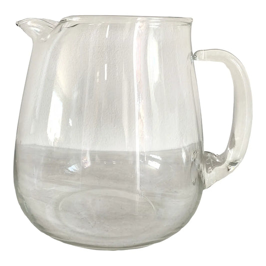 Minimalist Blown Glass Pitcher