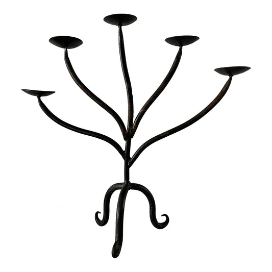 Rustic Mexican 5-Candle Candelabra