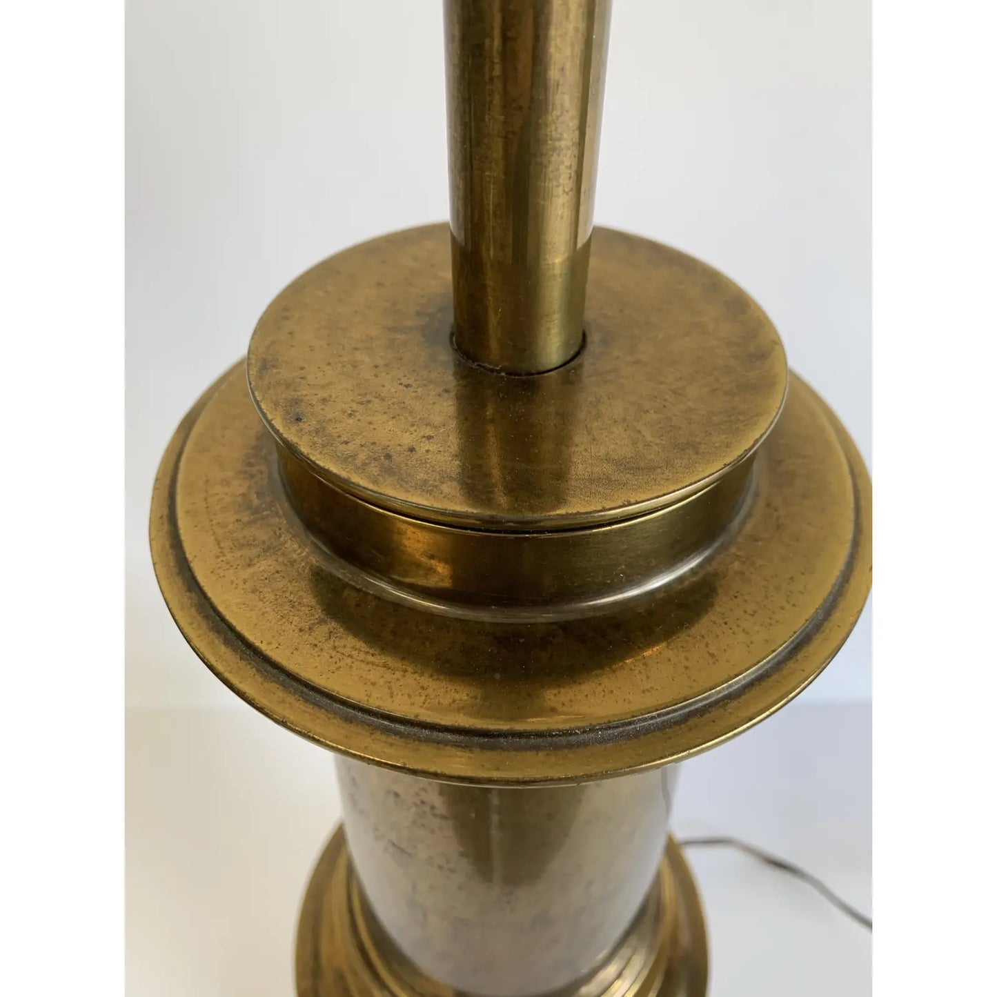 Mid 20th Century Stiffel Architectural Solid Brass Lamps - Set of 2