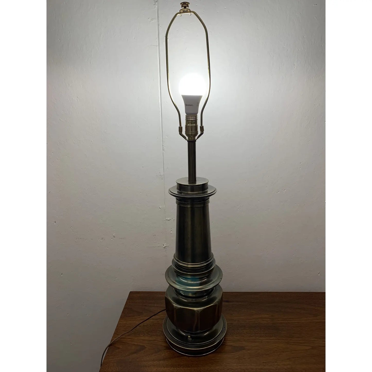 Mid 20th Century Stiffel Architectural Solid Brass Lamps - Set of 2