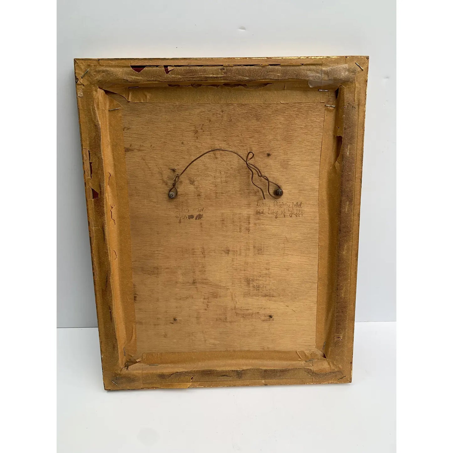 Mid-Century Ceramic Plaque Old City of Jaffa Mary Riebenfeld Gallery