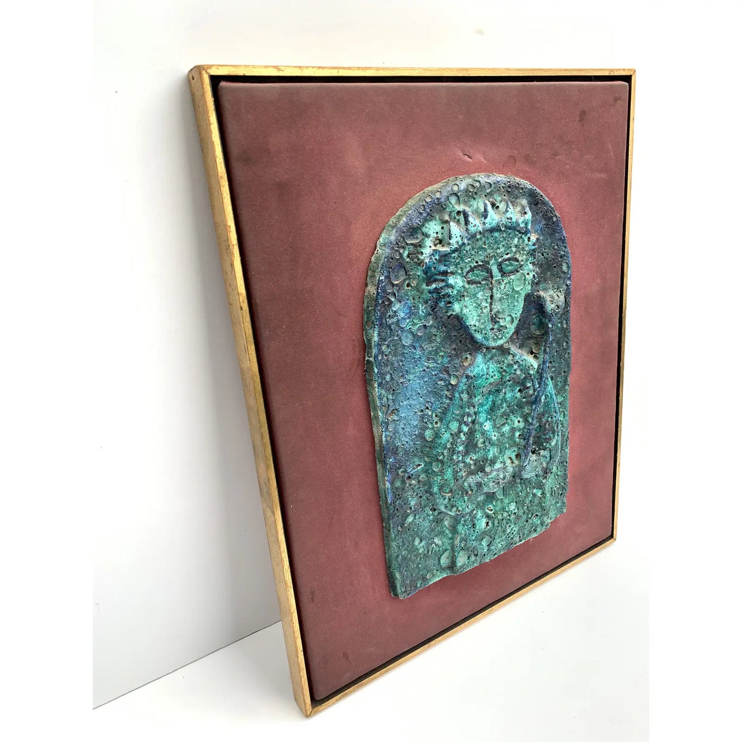 Mid-Century Ceramic Plaque Old City of Jaffa Mary Riebenfeld Gallery