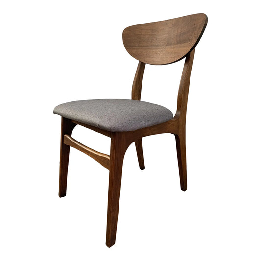 Mid-Century Danish Modern Rounded Walnut Chair