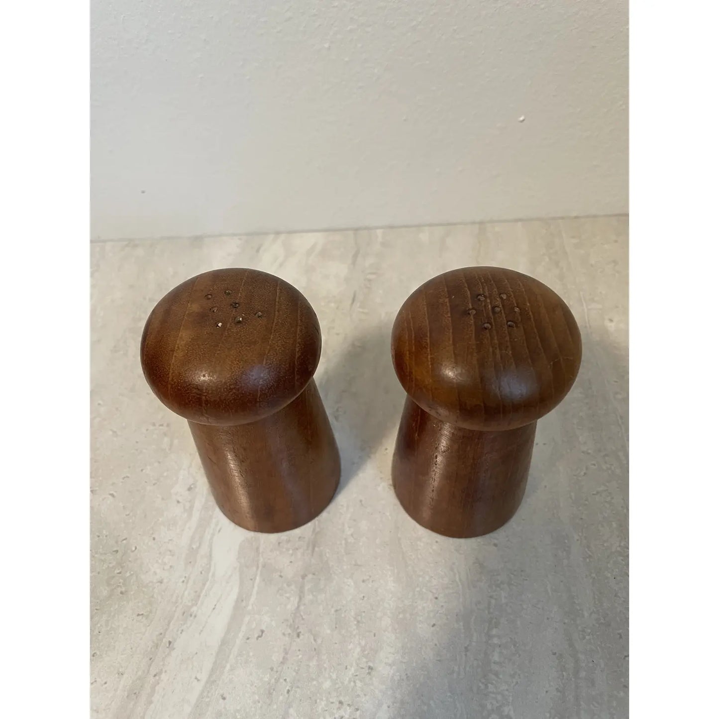 Mid-Century Danish Modern Style Teak Salt and Pepper Shakers- a Pair