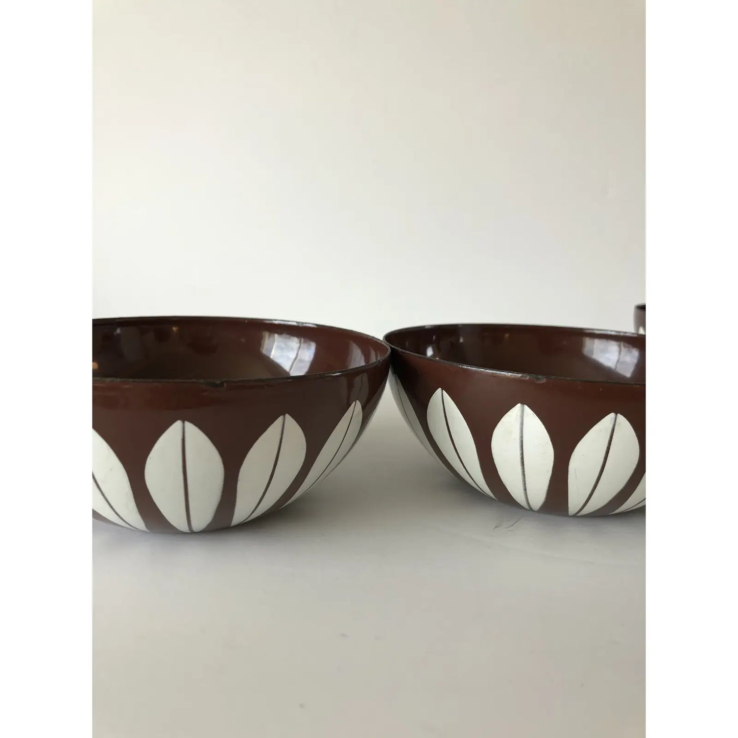Mid-Century Modern Cathrineholm Lotus Bowl Set Enamelware From Norway- set of 4