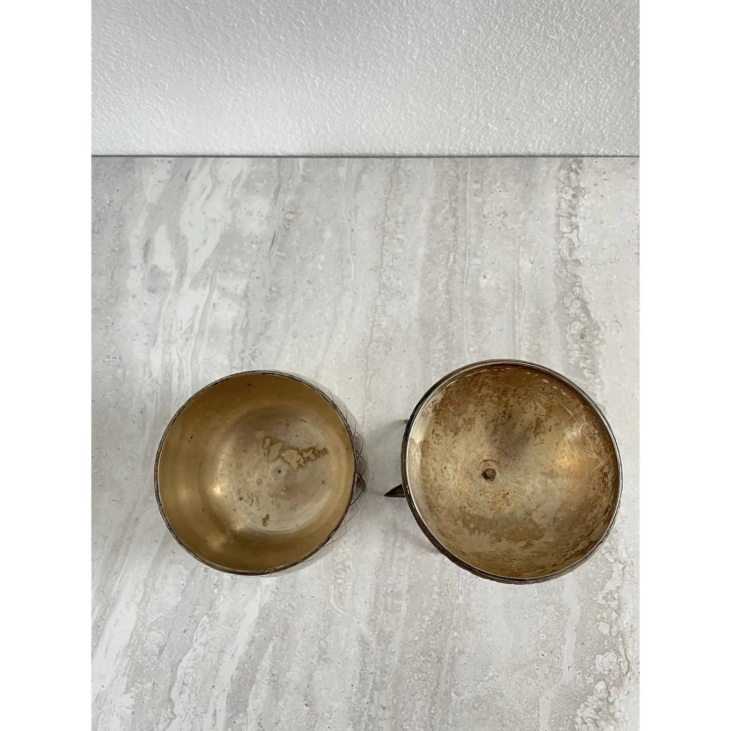 Mid-Century Modern Heavy Brass Metal Pineapple Container Sculpture