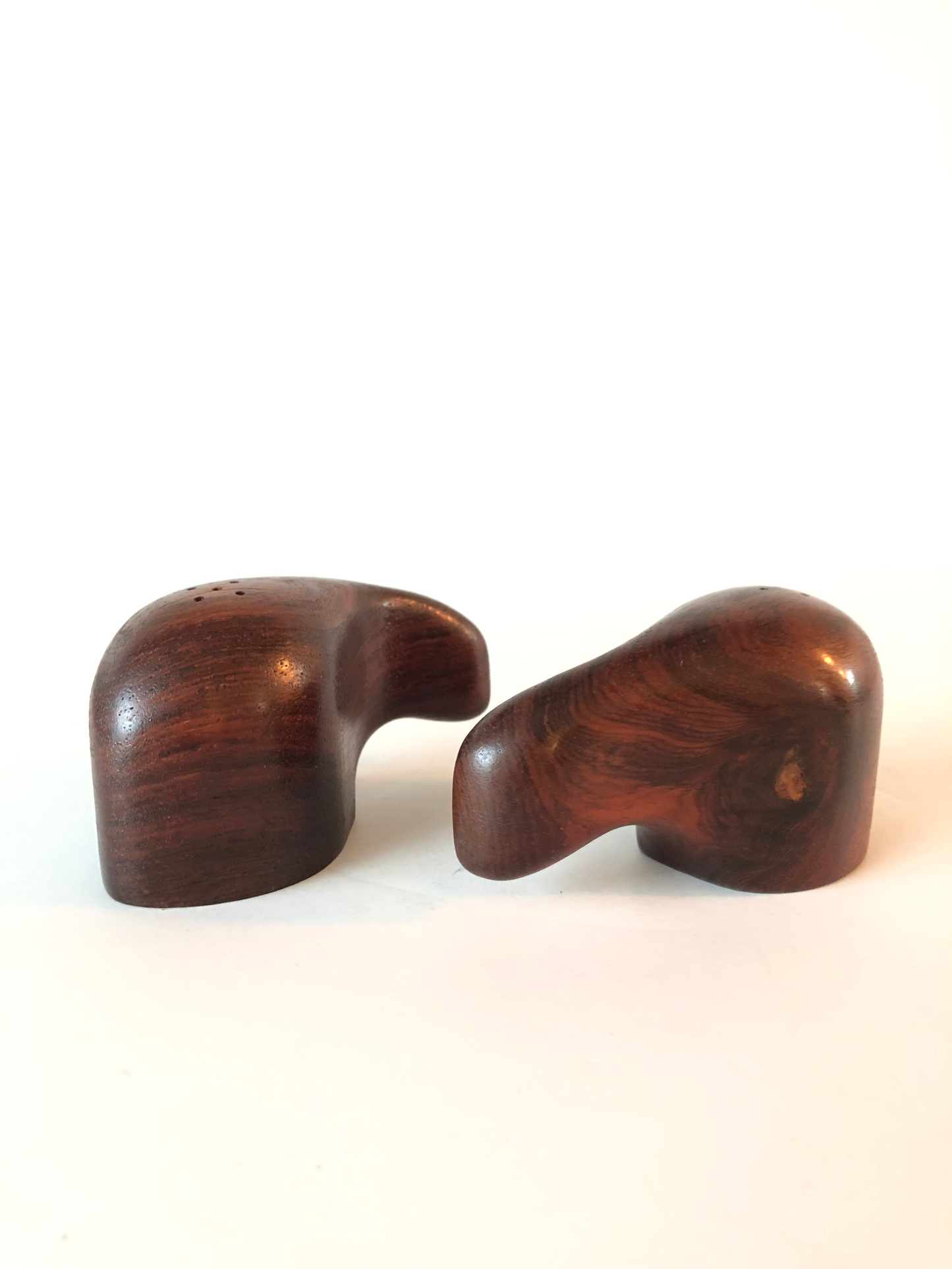 Mid-Century Modern Rosewood Salt & Pepper Shakers by Don Shoemaker- a Pair