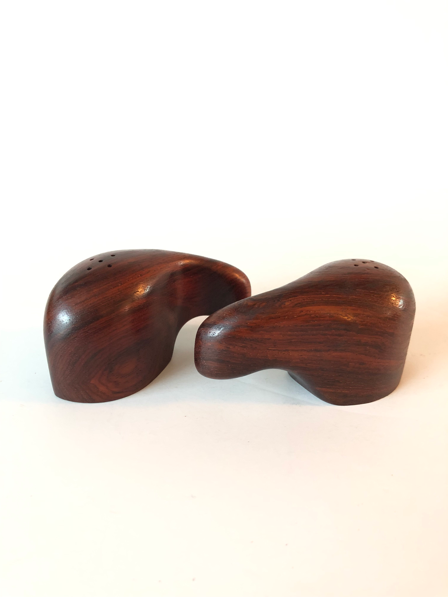 Mid-Century Modern Rosewood Salt & Pepper Shakers by Don Shoemaker- a Pair
