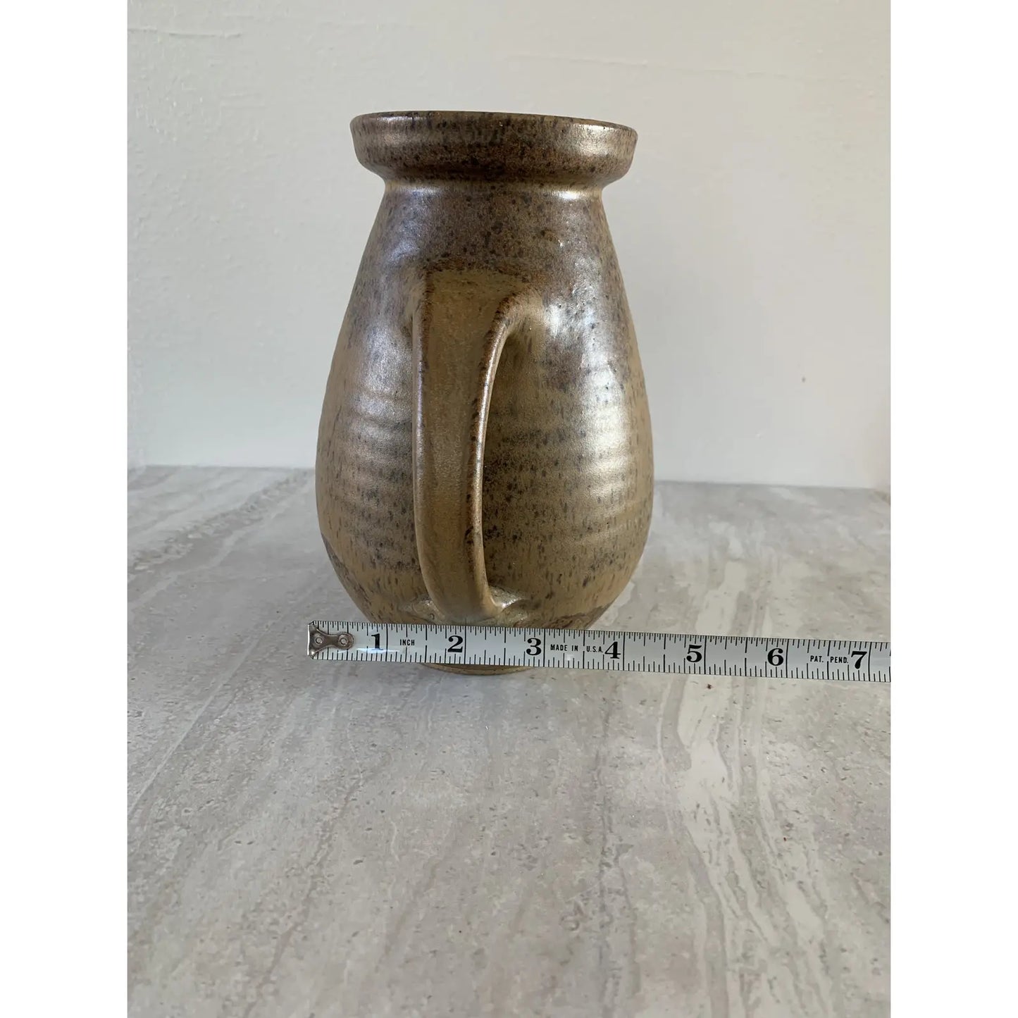 Mid-Century Modern Studio Ceramic Stoneware Glazed Pitcher