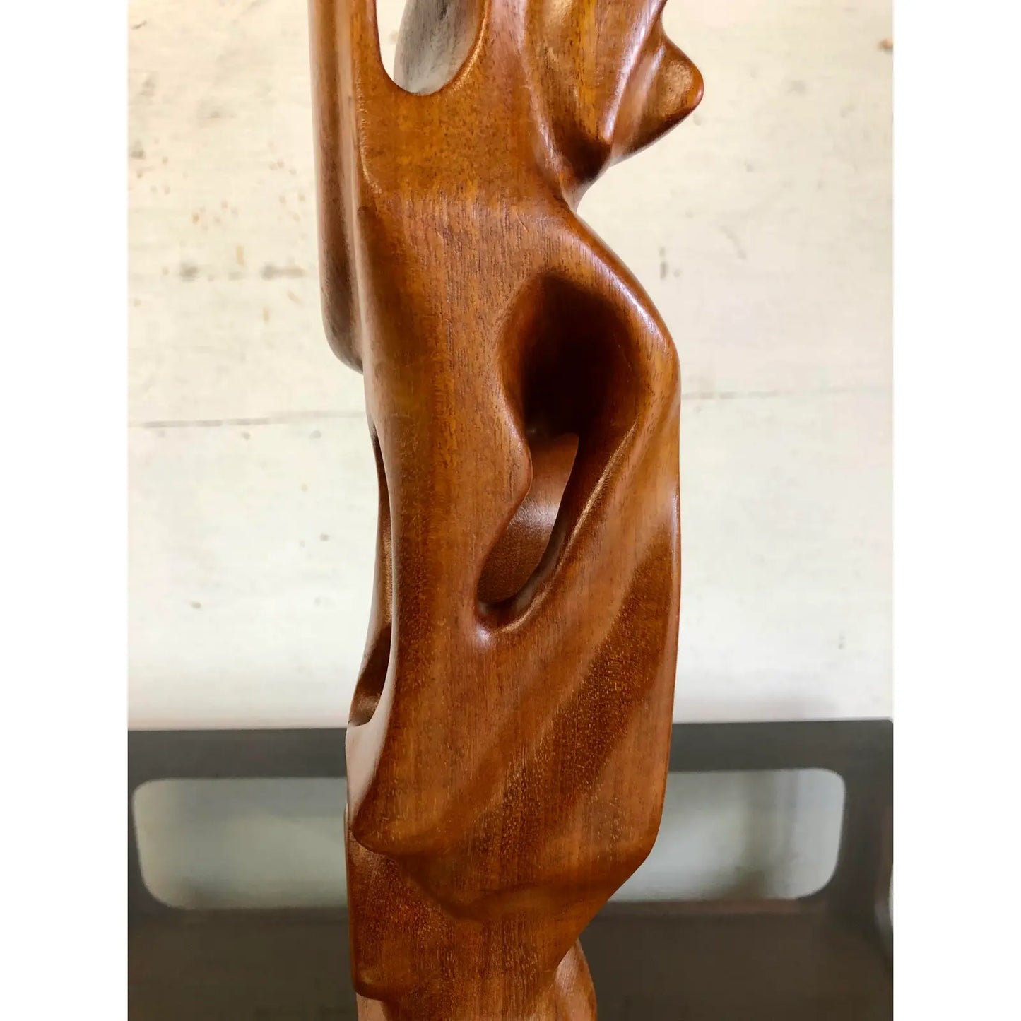 Mid-Century Signed Artist-Handcrafted Abstract Totem Sculpture